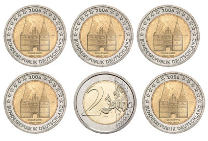Allemagne 11 x 2 euros - Coffrets 2006-2016 bfr. Série Monuments des Länder Mzz. A-J