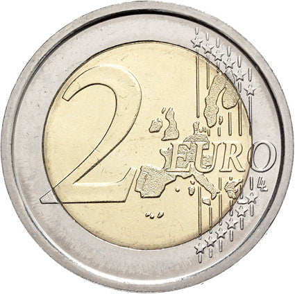 Allemagne 2 Euro 2008 Erreur d'impression Hambourg Michel F