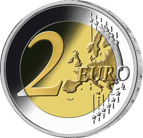 Allemagne 2 Euro 2015 PP 30 ans du drapeau européen