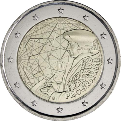 Allemagne 2 euros 2022 - Programme Erasmus - Marque d'atelier G