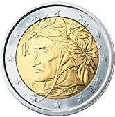 Italie 2 Euro 2011 bfr. Dante Alighieri