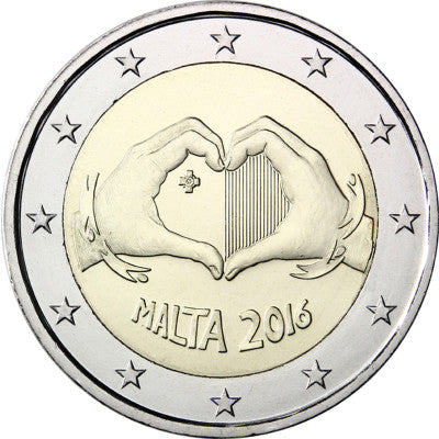 Malte 2 Euro 2016 bfr. « Amour » de la série « Des enfants solidaires »