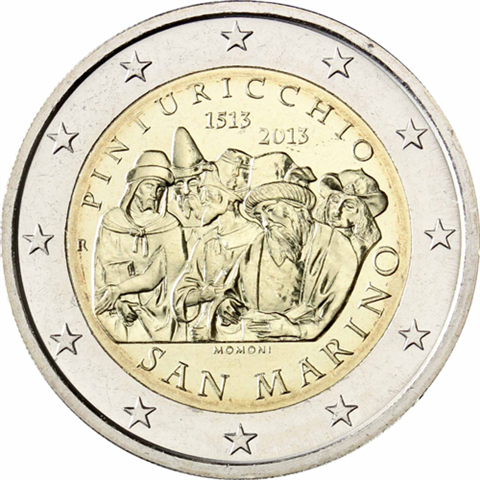 Saint-Marin 2 Euro 2013 - 500ème anniversaire de la mort de Pinturicchio
