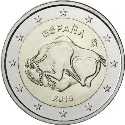 Espagne 2 Euro 2015 bfr. Les peintures rupestres d'Altamira