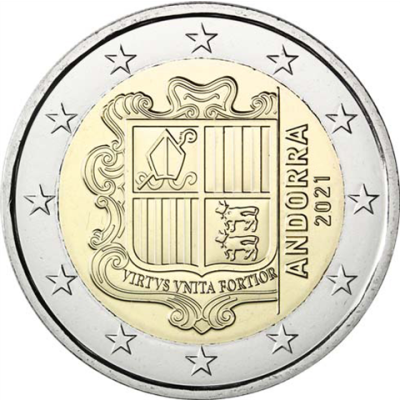 Armoiries nationales d'Andorre pour l'Euro 2021