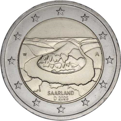 Allemagne 2 Euro 2025 Sarre - Saarschleife Mzz. UN
