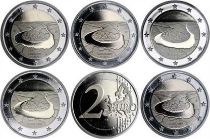 Allemagne 5 x 2 Euro 2025 BE Sarre - Boucle de la Sarre Mzz. ADFGJ
