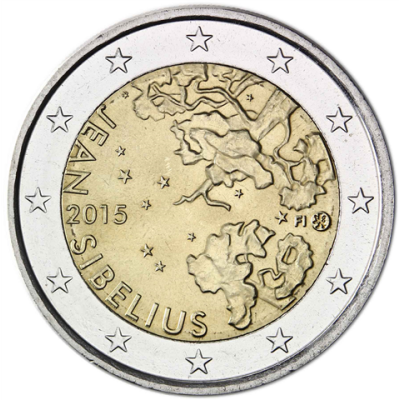 Finlande 2 Euro 2015 - Jean Sibelius