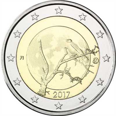 Finlande 2 Euro 2017 - Bleu et blanc - Nature finlandaise