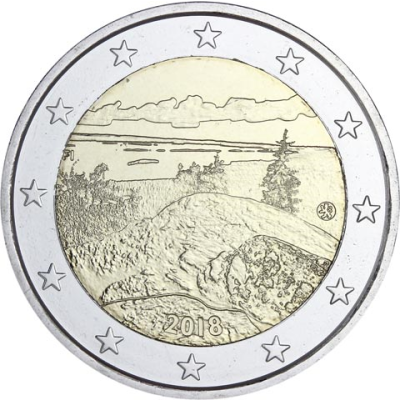 Finlande 2 Euro 2018 - Paysage national finlandais Koli