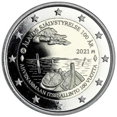 Finlande 2 Euro 2021 PP – Épreuve – 100 ans d'autonomie d'Åland