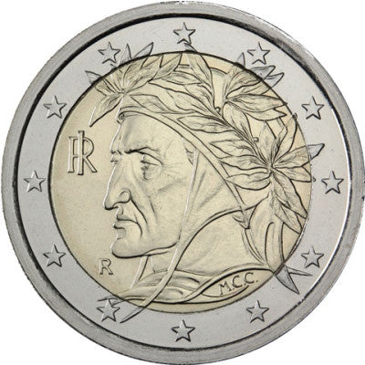 Italie 2 Euro 2016 bfr. Dante Alighieri