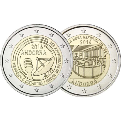 Offre combinée : Andorre 2 x 2 Euro 2016 Nouvelle Réforme & Radiodiffusion