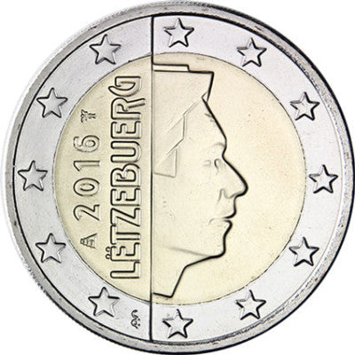 Luxembourg 2 Euro 2016 bfr Grand-Duc Henri Ier.
