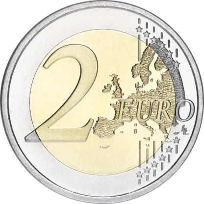 Luxembourg 2 Euro 2017 bfr 50 ans de service militaire volontaire en couleur