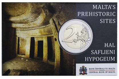 Malte 2 Euro 2022 Hypogée de Hal-Saflieni à Coincard