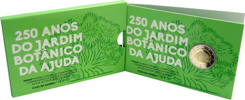 Portugal 2 Euro 2018 PP "250 ans du Jardin Botanique d'Ajuda" dans la brochure