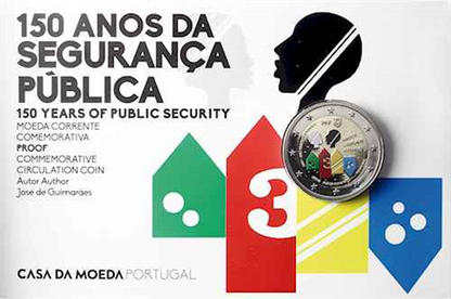 Portugal 2 Euro PP 2017 150 ans de police en couleur