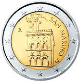 Saint-Marin 2 Euro 2009 bfr.