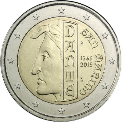 Saint-Marin 2 Euro 2015 "Dante Alighieri" en Coincard