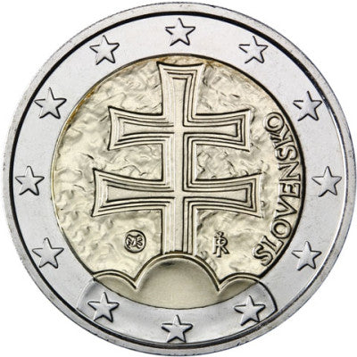 Slovaquie 2 Euro 2011 Double Cross