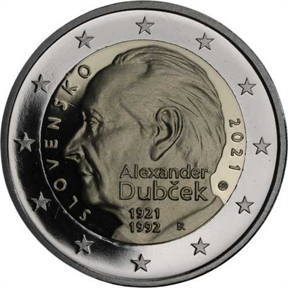 Slovaquie 2 Euro 2021 PP - Alexander Dubcek